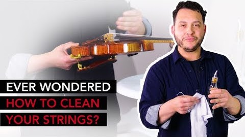 This is how you CLEAN new VIOLIN STRINGS