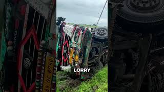 Lorry hanging off a bridge edge — and one wrong pull ends it