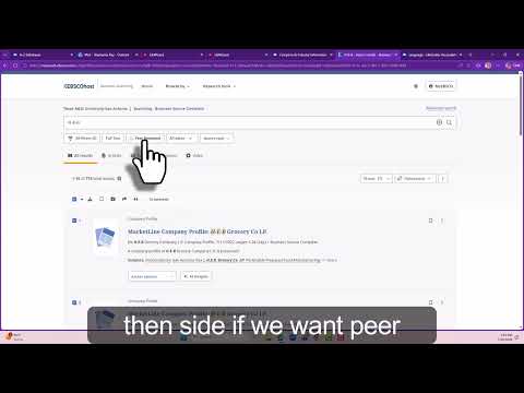 How to search with Business Source Complete Company Search