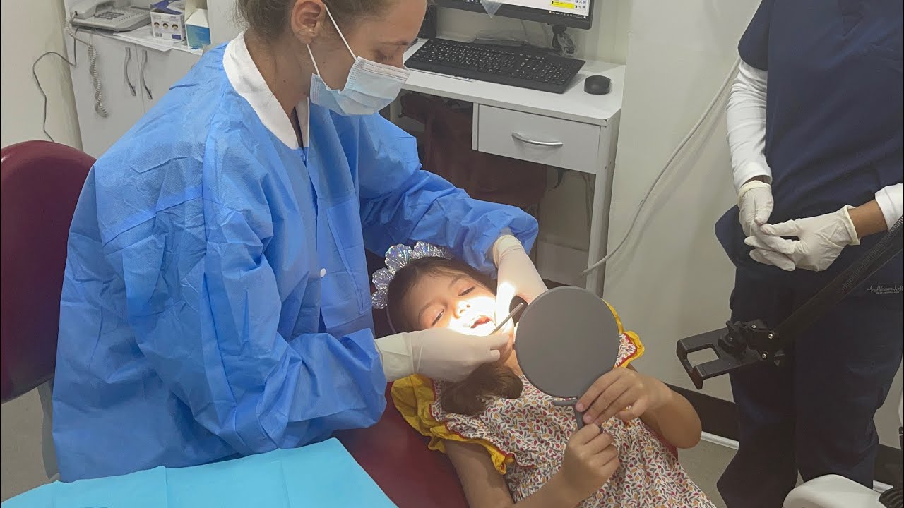 ماسة اول مرة تروح دكتور اسنان وصارت تبكي 😭