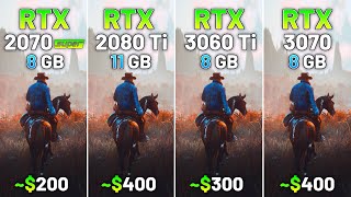 20 Games on RTX 2070 SUPER vs RTX 2080 Ti vs RTX 3060 Ti vs RTX 3070 in 2023 - 1440p