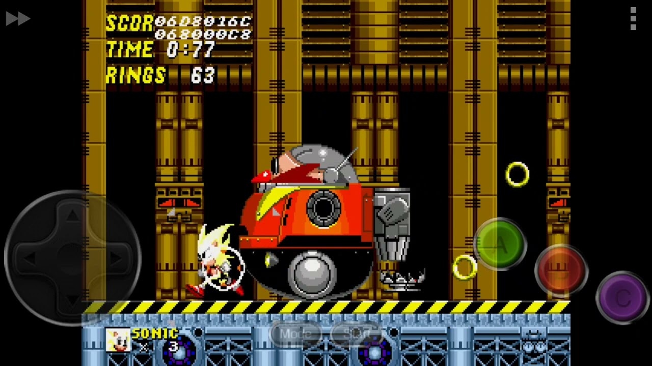 A "normal" gameplay of Death Egg Zone from Sonic 2