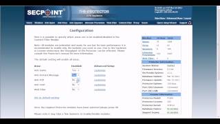 Protector UTM Content Filter Configuration