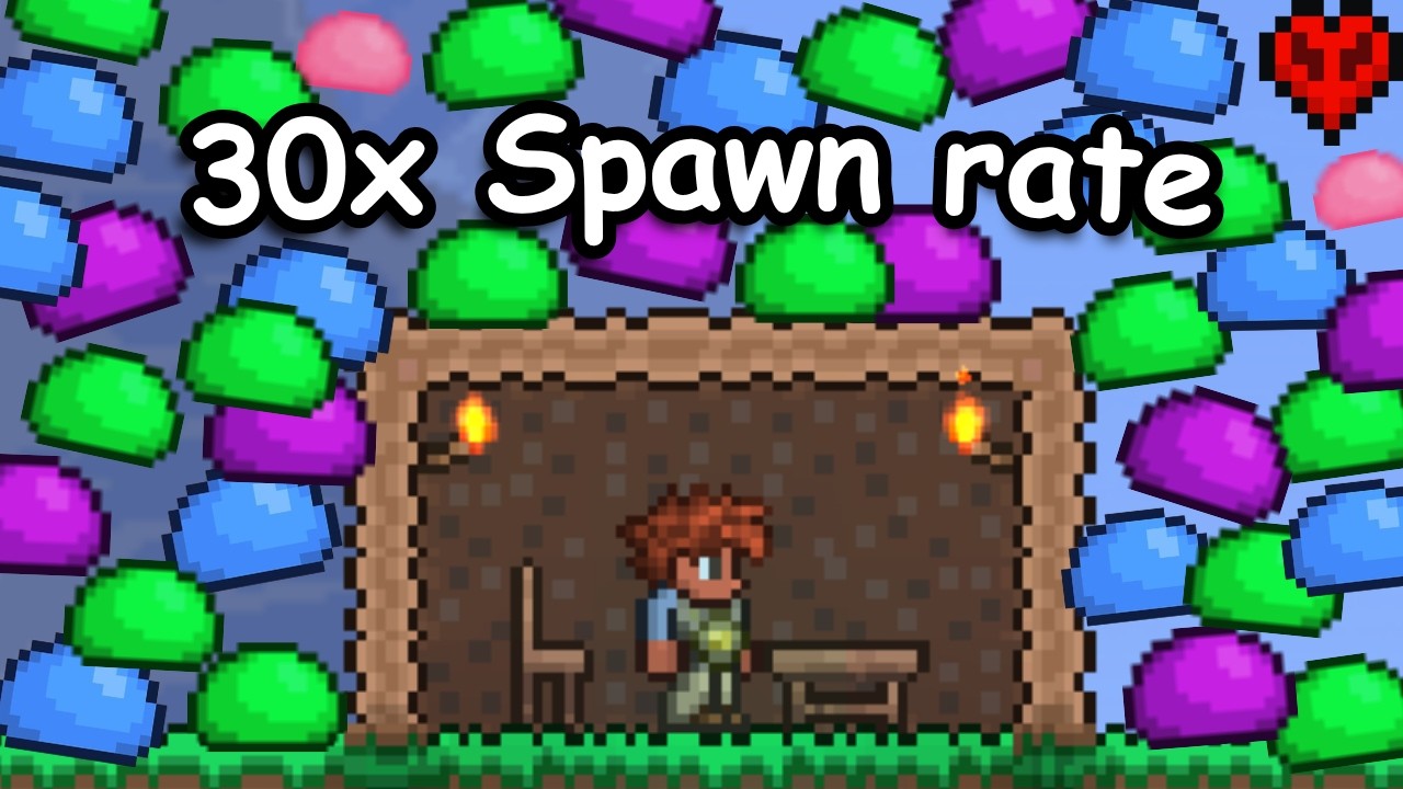 Greatest Terraria Player attempts 30x spawn rates hardcore - YouTube