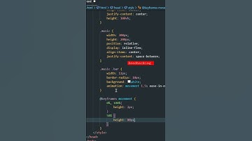 Music Wave Animation using html css #shorts  #webdevelopment #htmltutorial #css3 #html5