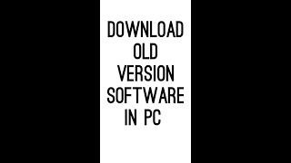 DOWNLOAD OLD VERSION SOFTWARE #oldversionsoftware #softwareshort screenshot 4