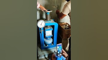 Cube testing by manually #construction #civilconstruction #trending #testing #rcc #cube #civilwork