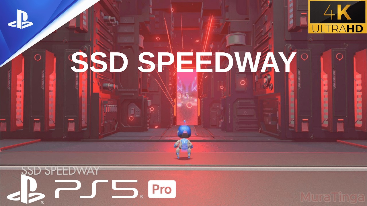 Astro's Playroom - SSD SPEEDWAY Gameplay Walkthrough | PS5 PRO | 4K 60FPS | No Commentary