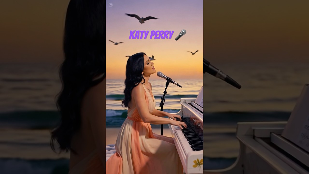 🌅 Katy Perry – Emotional Sunset Piano Performance on the Beach 🎹✨ 