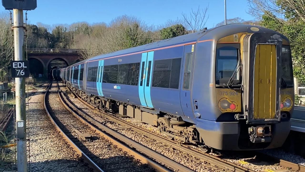 Southeastern 375829 - 375702 - 375924 Seen Departing Out Of Hastings Heading For London 