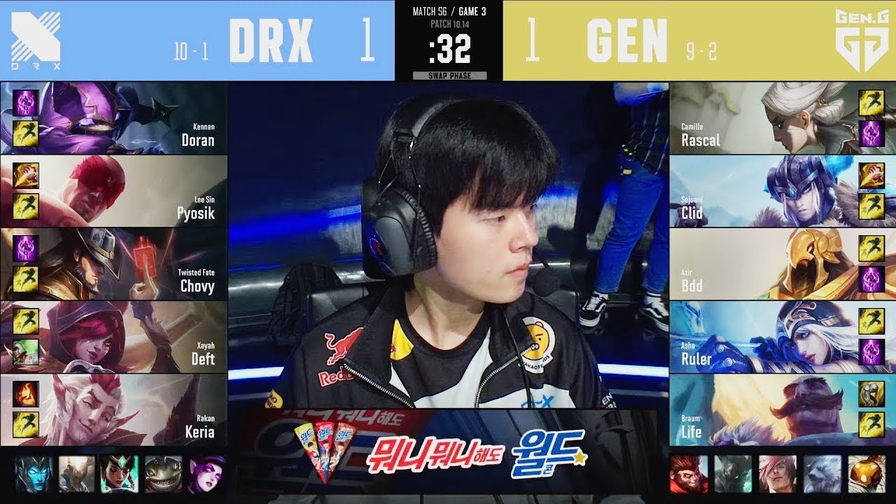 DRX (Doran Kennen) VS GEN (Bdd Azir) Game 3 Highlights  |  2020 LCK Summer W6D3 |