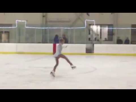 Rosie S First Freestyle Solo Performance At Winter Ice Show At