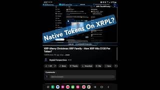 #XRP- The Native Tokens On XRPL Are Not XRP?