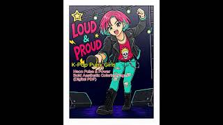 K Pop Punk Girls Neon Pulse &amp; Power Bold Aesthetic Coloring Pages (Digital PDF)