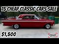 15 Old Cars for Sale Cheaply by Owners