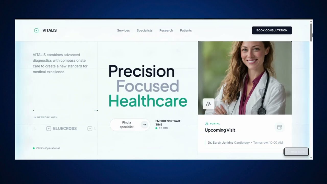 Precision Focused Healthcare Website Project Preview