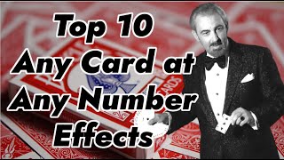 Have we Found the Holy Grail of Card Magic? Top 10 Any Card at Any Number Effects