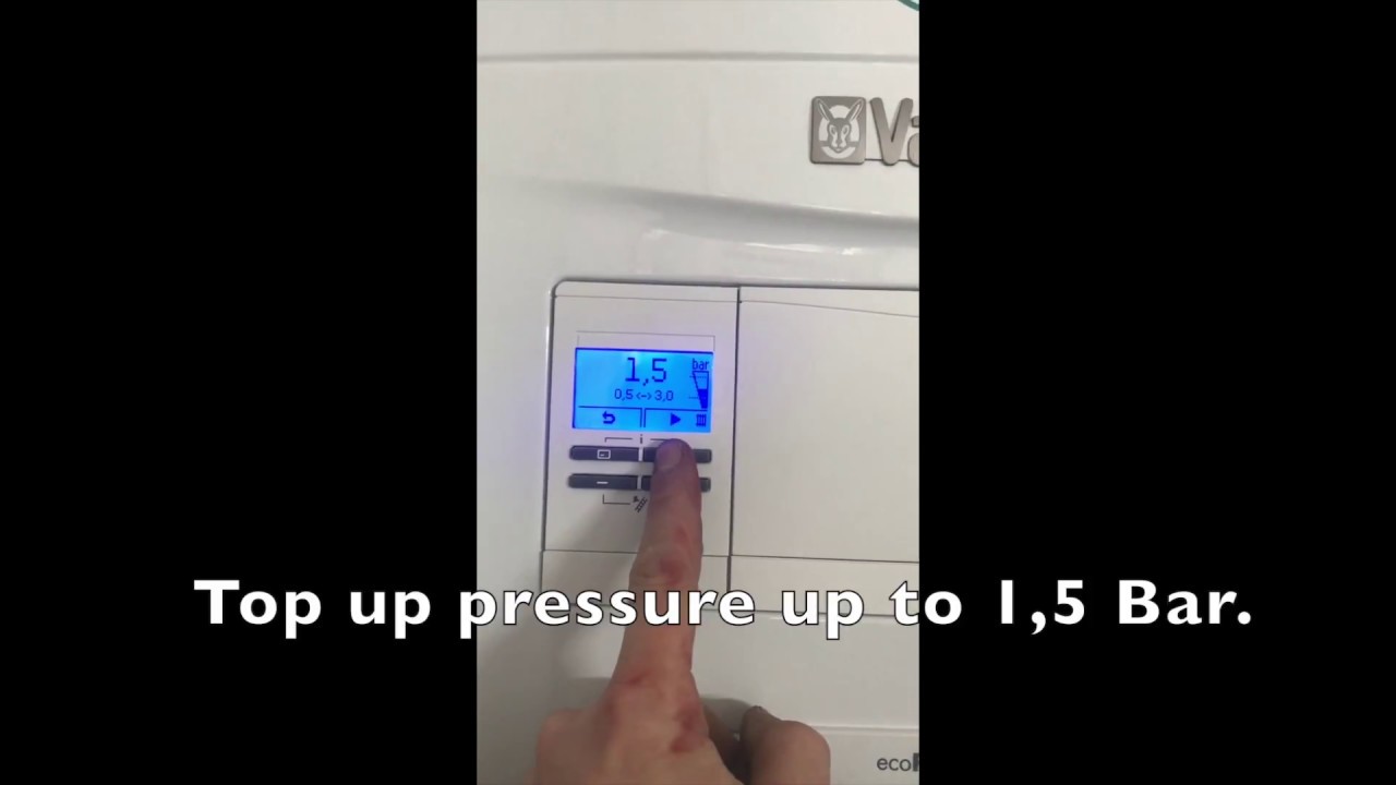 How to repressurise vaillant boiler, Ecofit pure YouTube