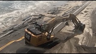 VIDEO: OBX crews start work on NC 12 on Hatteras