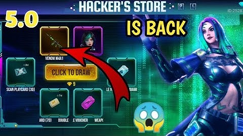 HACKER STORE 5.0 IN FREE FIRE||MOCO STORE||FULL DETAILS