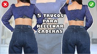 5 TRUCOS RÁPIDOS PARA RELLENAR CADERAS sin ejercicio - YouTube