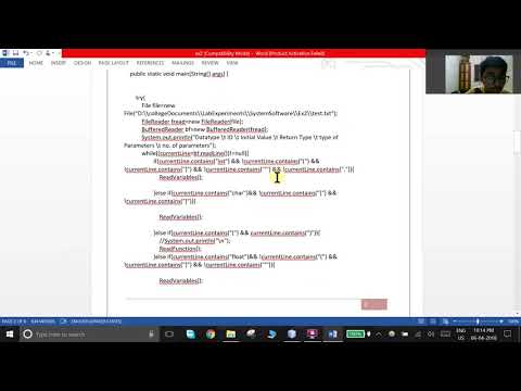 System Software & Compiler Lab- Ex. No. 2 SYMBOL TABLE GENERATION