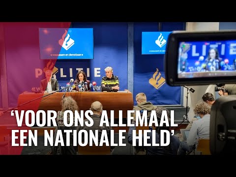 Persconferentie over aanslag Peter R. de Vries