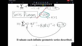 Infinite Geometric Seies- Kuta Software Worksheet Walkthrough