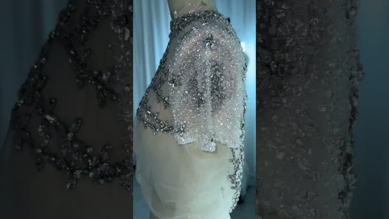 Super Sparkling Heavy Hand-Sewn Crystal Wedding Jacket 