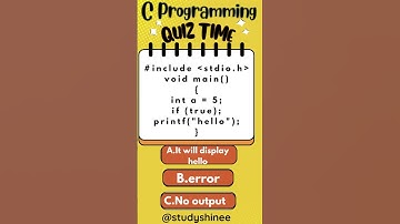 Test Your C Programming Skills: If Statements Quiz #cprogrammingtutorialforbeginners #cprogramming