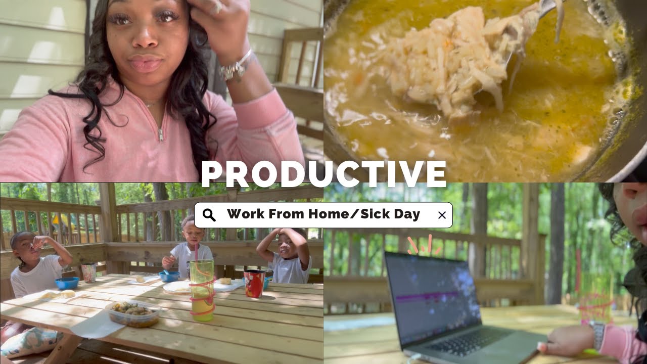 PRODUCTIVE WFH AND SICK DAY!! - YouTube