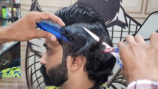 Men's 2 Step Long Hair Cutting Transformation with Scissors ASMR in AliHairCut ✂️ 😍