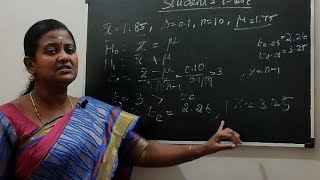 Testing of Hypothesis - Students t test in Tamil