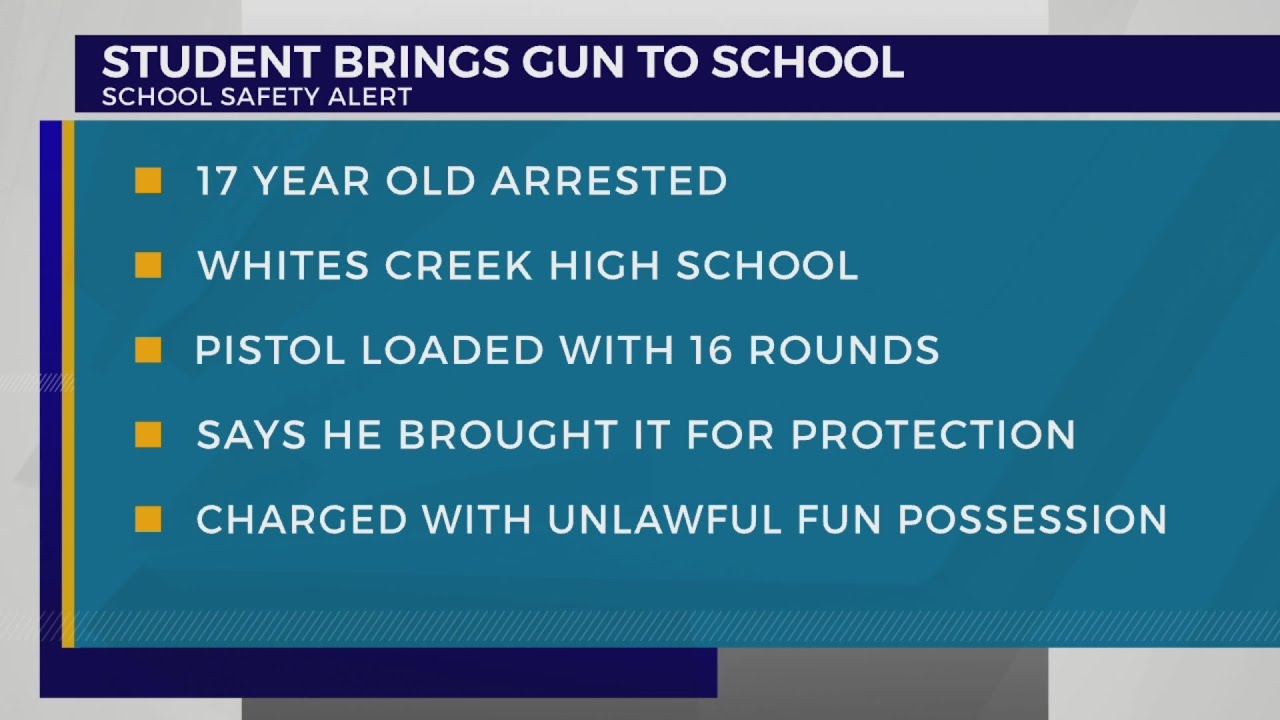 Whites Creek High School student arrested for carrying gun on campus ...