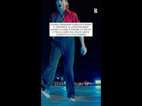 Video Cesare Cremonini conquista roma con il CONCERTO al Circo Massimo