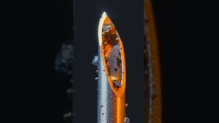 Close Up Of Needle Heating  
