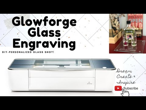 Glowforge glass engraving settings
