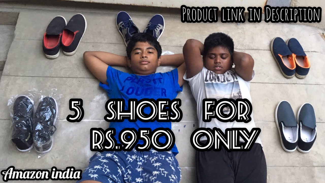 5 Shoes for Rs.950 only || Amazon India || Ram Bhupathy Studios