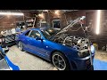 R34 gets fresh oil 
