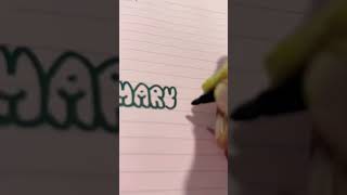 How to write bubble letters easy #shorts #bubbleletters