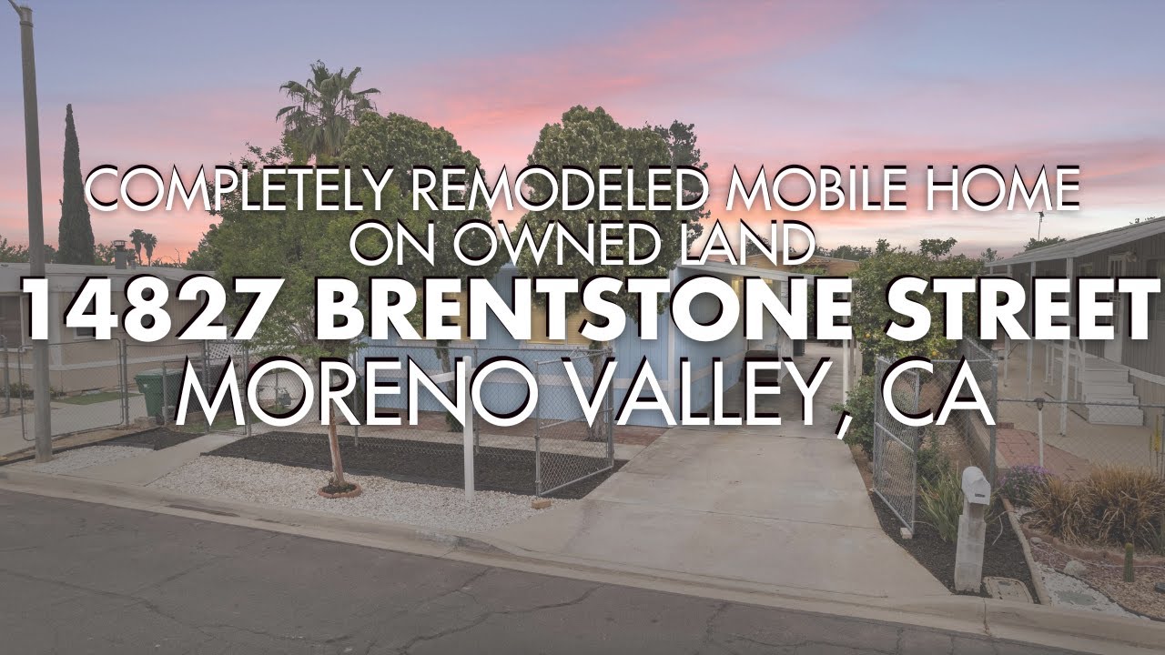 Remodeled Mobile Home on OWNED LAND For Sale 14827 Brentstone Street