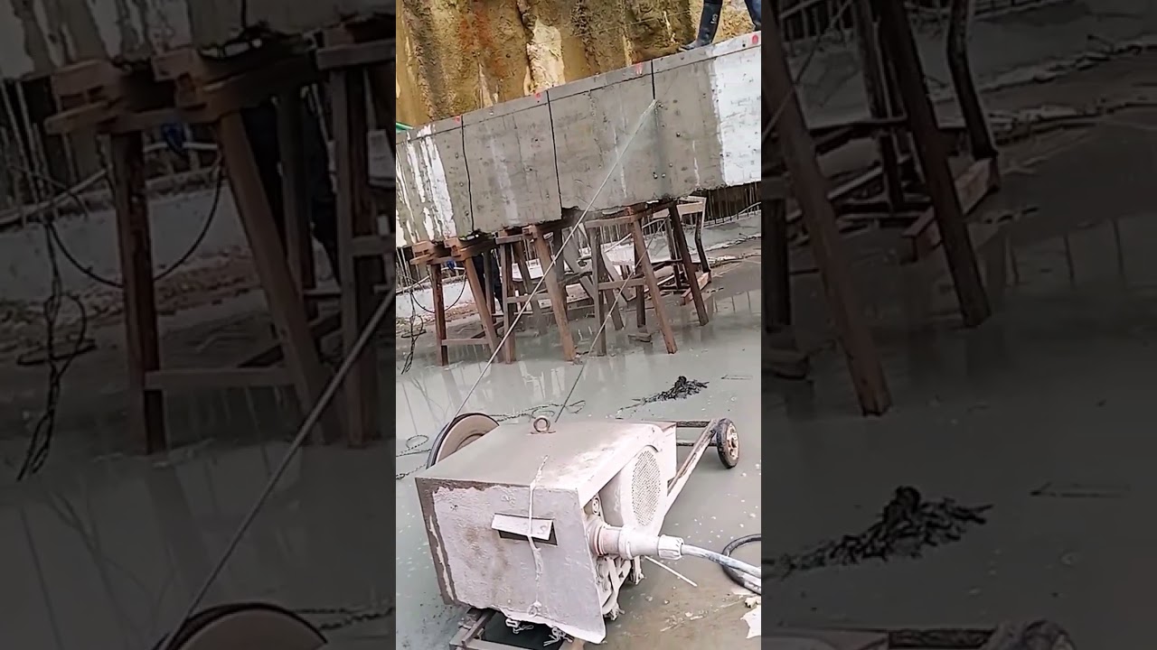 Rope saw cut stone stone concrete- Good tools and machinery make work easy