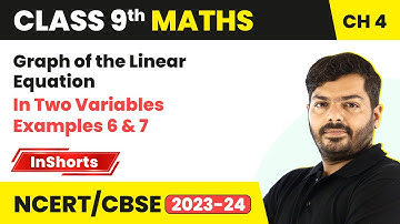 Graph of the Linear Equation In Two Variables Examples 6 & 7 | Class 9 Maths Chapter 4