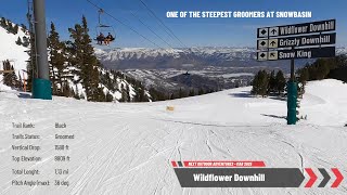Snowbasin- Wildflower Downhill - Steep Olympic Downhill Run in Utah!