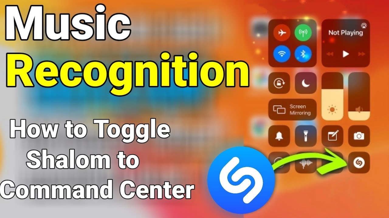 Shazam iOS 14 Feature- Shazam Music Recognition ON iOS 14 |Music Recognition in iPhoneCommand Center