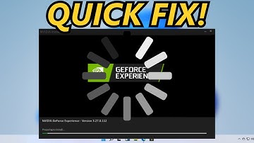 NVIDIA GeForce Experience is Stuck on Preparing to Install (2023)