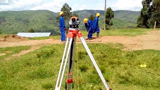 How to set out building by use of dumpy level