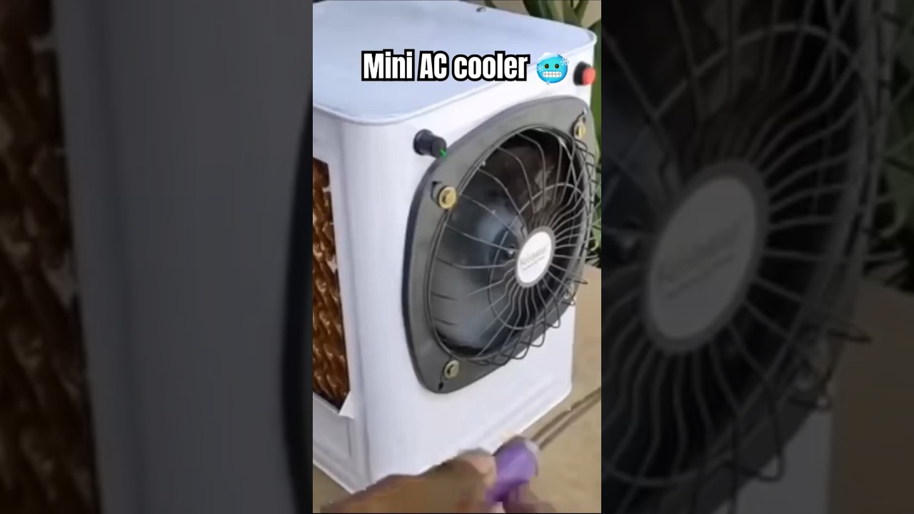 how to make mini AC cooler at home 🥶