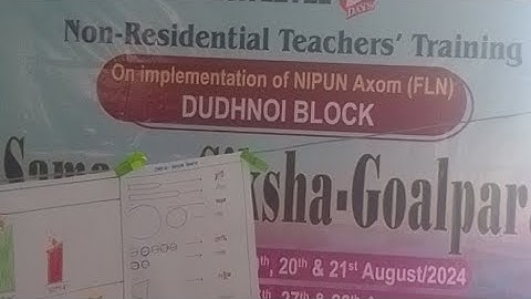 5 Days FLN training on Implementation of Nipun Axom