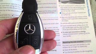 How To operate the OPEN & CLOSE Convenience feature on a MERCEDES BENZ C Class